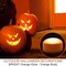 2-Pack Halloween Pumpkin Lights with Remote/Timer - Orange Pumpkin Lights LED Battery Operated Halloween Decor - Jack-O-Lantern Outdoor Decorations & Organizer Storage Tote Bag